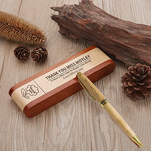 Personalised Pen for Men Women Personalised Gift for Teacher Colleague Friend Coach Best Man Groomsmen Personalised Gifts for Christmas Thank You End of Term Birthday Anniversary Wedding in Gift Box