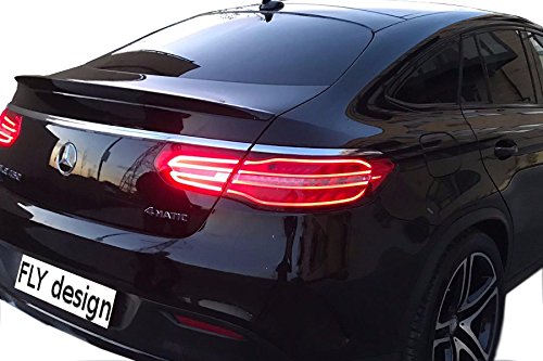 FLY DESIGN 70021 Heckspoiler passend für Mercedes C292 GLE Coupe, Heckflügel, Spoilerlippe für Auto-Tuning, in A-Still, ABS Kunststoff, Obsidianschwarz 197 lackiert