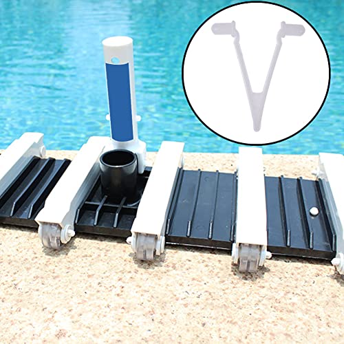 Leaf Net Skimmer Clipe,6 pçs/conjunto escova de piscina V clipes | Substituição de clipes de fixação