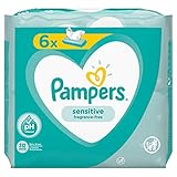 Pampers 81687204 Sensitive Baby Feuchttücher, weiß