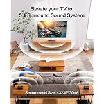 ULTIMEA 5.1 Sound Bar for Smart TV, Virtual Surround Sound System for TV, 320W Peak Power, Adjustable Surround Speakers and Subwoofer, APP Control, Home Theater Soundbar Poseidon D50(2025 New Model) - Image 2