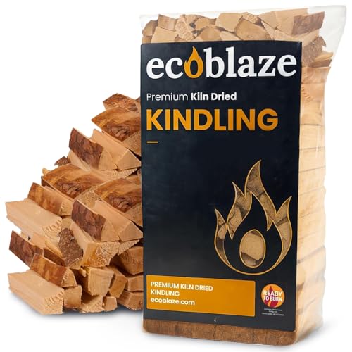 Ecoblaze Kiln Dried Kindling Wood 2.5kg - Easy to Light Smokeless Fire Starter for Stoves Fire Pits BBQs Chimineas Wood Burners & Indoor or Outdoor Fires