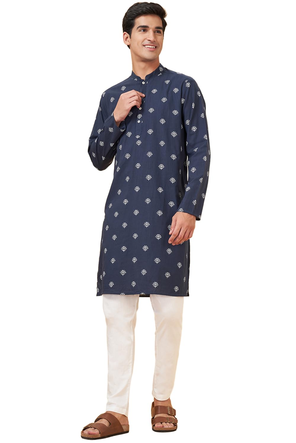 indus route by pantaloons Men Long Kurta-picture-41