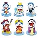 Doraemon Cake Topper - YUESEN Doraemon Mini Juego de Figuras Niños Doraemon Juguetes Fiesta de Cumpleaños Pastel Decoración Suministros 6 Piezas
