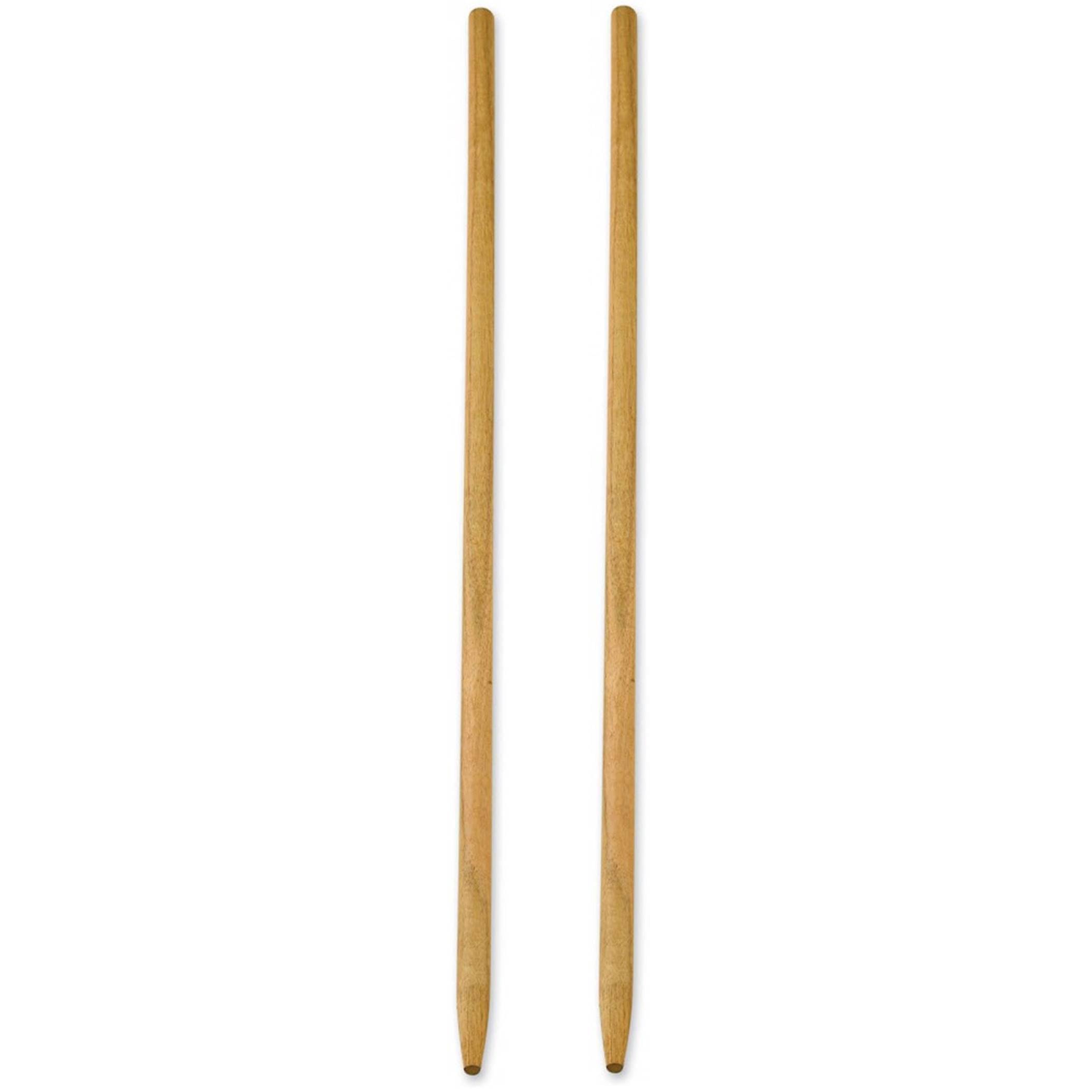 PDL – Pegdev - Hard-Wood 1.2m Heavy Duty Tapered Handle - Replacement for Rakes, Brooms, and More - Sturdy and Strong. Pack of 10