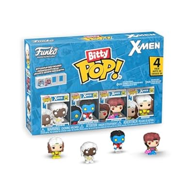 Funko Bitty Pop! 4 Pack: Marvel - X-Men - Rogue, Nightcrawler, Gambit, Storm - 1 in 6 Chance of Receiving The Rare Chase Variant - Styles May Vary - 0,9 Pulgadas (2,2 cm) Coleccionable | Ya disponible en tu tienda friki favorita! En mundofriki.es! Funko Bitty Pop! 4 Pack: Marvel - X-Men - Rogue, Nightcrawler, Gambit, Storm - 1 in 6 Chance of Receiving The Rare Chase Variant - Styles May Vary - 0,9 Pulgadas (2,2 cm) Coleccionable | Ya disponible en tu tienda friki favorita! En mundofriki.es!