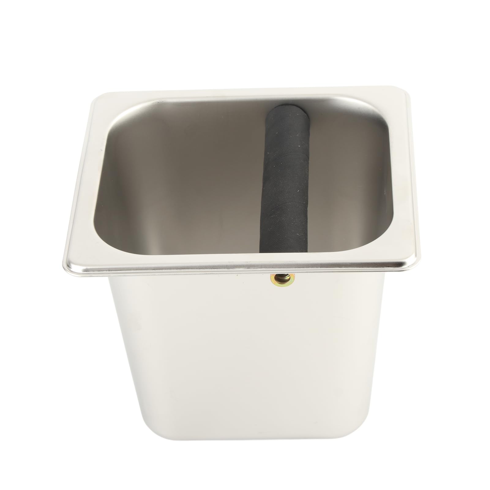 Contenitore residuo di caffè per caffè espresso in acciaio inossidabile Contenitore residuo di caffè con barra di gomma Professionista pesante Design di ciotola profonda (L)