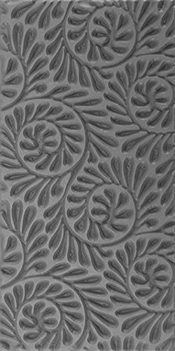 Cool Tools - Flexible Texture Tile - Fiddlehead Fern Embossed - 4\" X 2\"