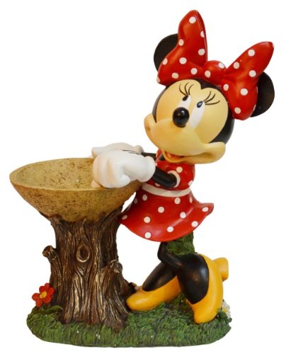 Disney Birdbath, 16-Inch, Minnie Mouse