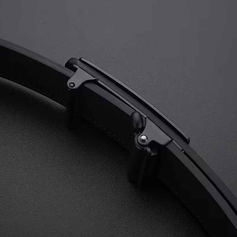 Image of NAPA HIDE Men's Auto Lock Vegan Leather Belt | Stylish Adjustable Buckle Belt for Formal & Casual Wear I Fits upto 40 Inches Waist size