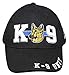 Trade Winds K-9 Unit Thin Blue Line Police USA Blue Line Patch on Side Embroidered Cap Hat