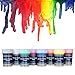 Produktbild individuall Premium Textilfarben Set | 8 Waschfeste Stoffmalfarben | Farbe zum T-Shirt & Stoff bemalen | 8 x 20 ml Stofffarbe