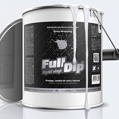 AutoFullCar - Brillo Full Dip Gloss Reforcer Bote 4 litros Vinilo Líquido Full Dip Listo para APLICAR