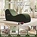 Yoga Chairs for Adults, Chaise Lounge Chair, Chaise Lounge with Waist Pad, Foot Pad, Side Pockets, High Density Foam Non-Slip Bottom, Yoga Chair for Relaxation Stretching Exercise (Blue) (Green)
