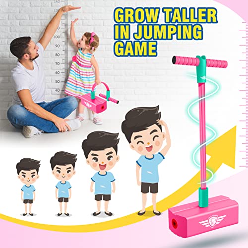 Image of CUUGO LET'S GO! CG Jumping Promotes Growing Taller- Pogo Stick Foam Pogo Jumper for Kids, Toys for 3-12 Year Old Boys Girls Outdoor Toys Indoor Toys Fun Gifts Christmas Stocking Stuffers Gifts