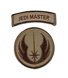 Jedi Order Logo Jedi Master Tab Patch [2pcs PatchHook Fastener -P406]