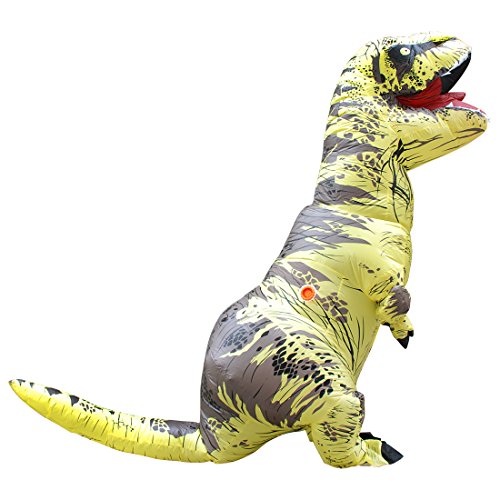 JASHKE Costume da Dinosauro Gonfiabile per Adulto Costume Gonfiabile T-Rex Costumi di Carnevale di Halloween per Adulti
