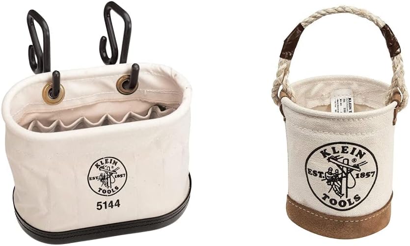 Klein Tools Canvas Bucket Bundle with Mini Tool Bucket (5104MINI)