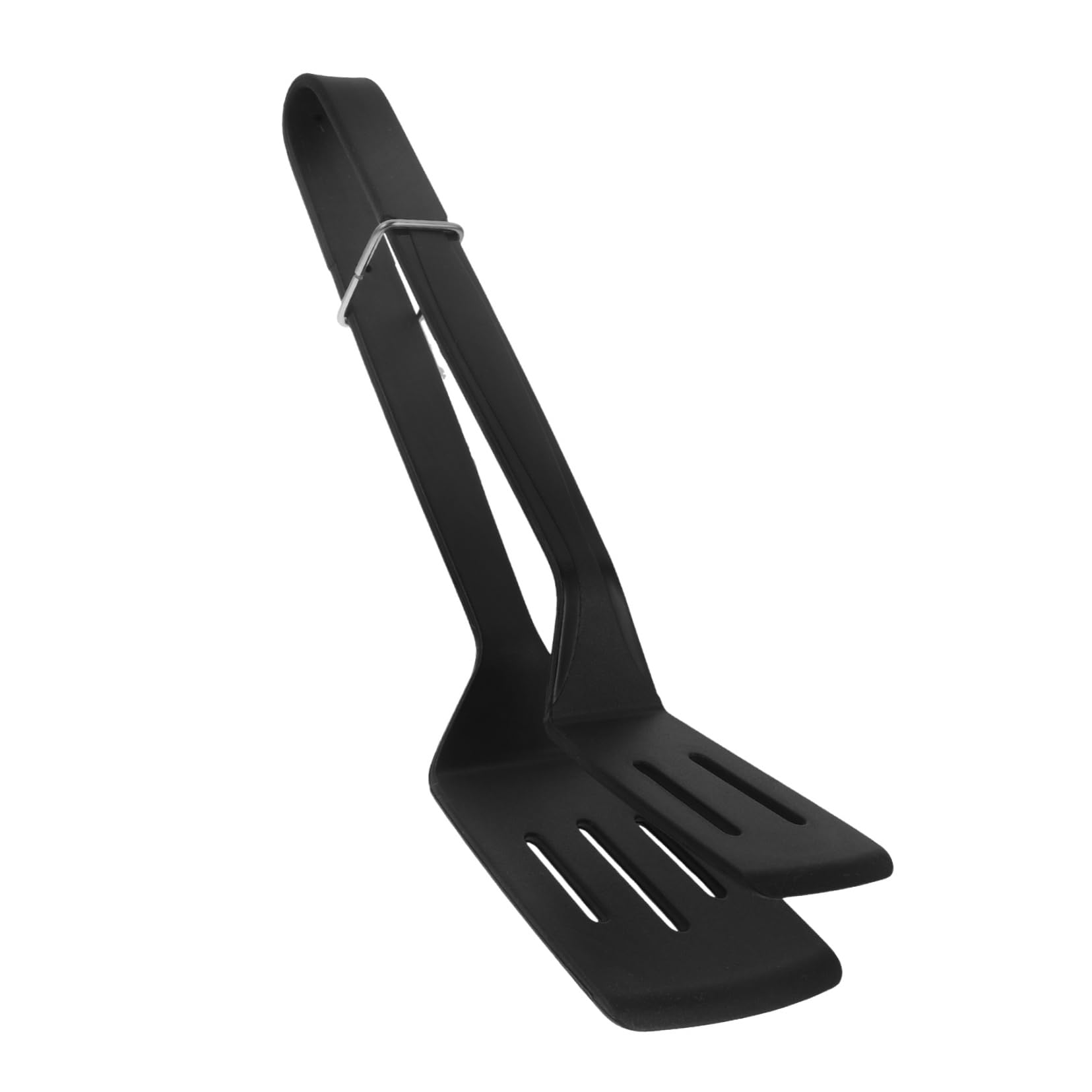 UKCOCO 3 Stück Bratspatel-clip Essenszange Burger-smasher Hibachi-grill Zange Küche Dreher Essensclips Spachtel Steakklemme Küche Unerlässlich Fischspatel Kieselgel Black