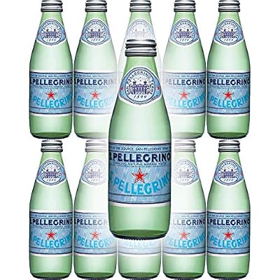 San Pellegrino Sparkling Natural Mineral Water, 8.45oz Glass Bottle (Pack of 10)