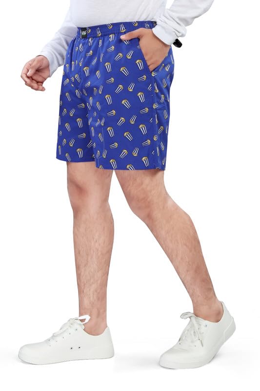 Image of UNOseven Shorts for Boys - 100% Cotton Printed with Side Pockets - Available from Size 7 Years to XL