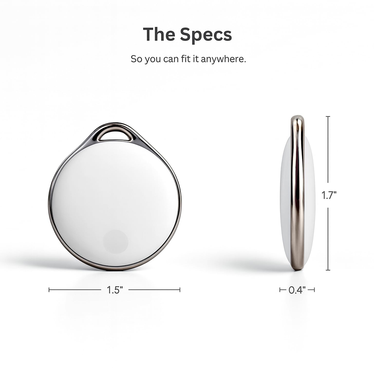 NIJITAG – Traqueur d'objets intelligents avec étui Fox par LINKSTYLE — Tracker GPS à portée illimitée alternative avec Apple Find My Network, étanche, iOS uniquement (3 étiquettes + 1 étui)