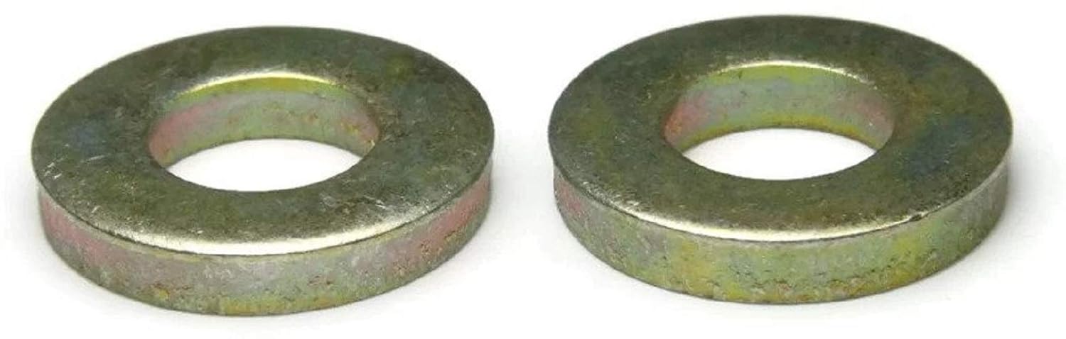 Flat Washers Extra Thick Grade 8 Yellow Zinc 5/8" - Qty-100