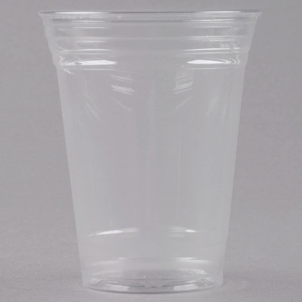 TableTop King Solo UltraClear TP16D 16 oz. Clear PET Plastic Squat Cold Cup - 1000/Case
