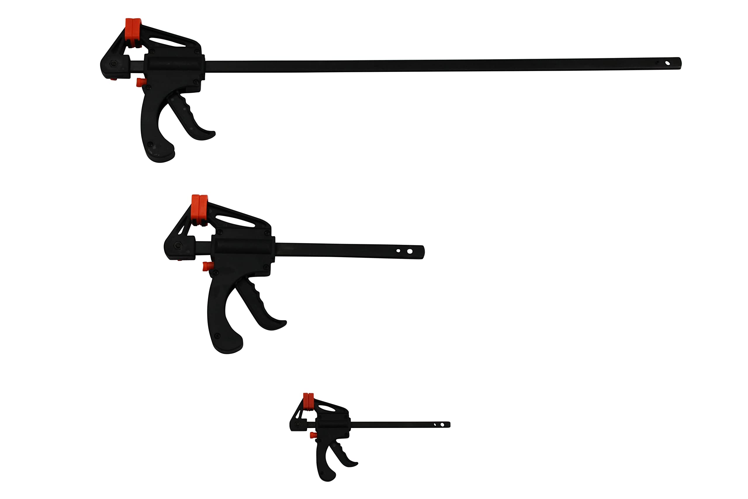 6x Einhandzwinge 100x40 + 150x60+ 600x60 Klemm Schnellspannzwinge Schraubzwinge