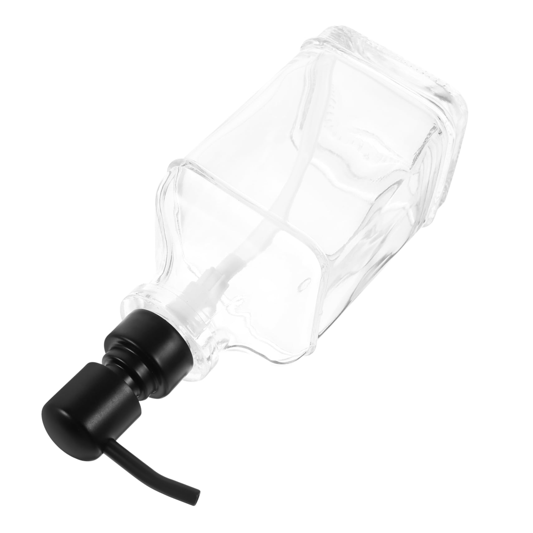 Acero Dispensador Inoxidable Bomba de Vidrio Jabón 550ml