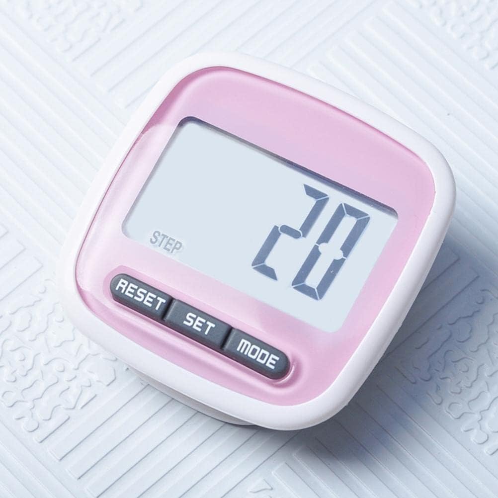 Podomètre Simple 3D – Compteur De Pas, Distance Et Calories, écran Résistant, Réglage Poids 30-150kg, Pile AG-10