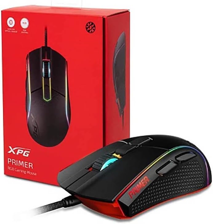 XPG Primer Gaming Mouse – Optical – Cable – USB Type A – 12000 dpi – Scroll Wheel