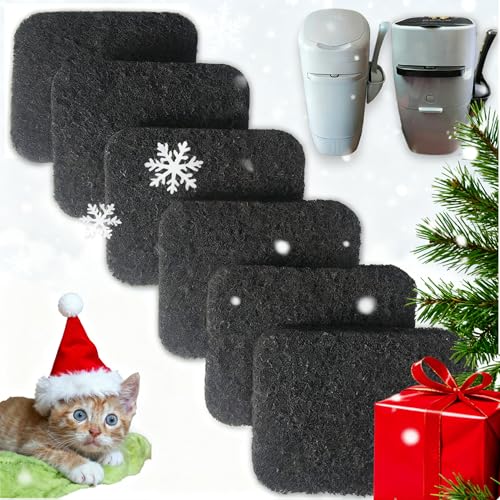 PurifyLogix 6 Pack Charcoal Filters Replacement for Litter Genie Standard