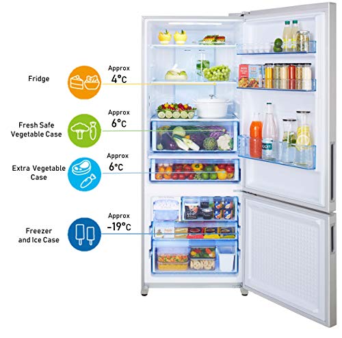 Panasonic 450 L 3 Star ( 2019 ) Inverter Frost-Free Double-Door Refrigerator (NR-BX468VVX3, Shining amazinggiftidea-com