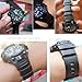 Hijiawee Men Resin Band Replacement for Caiso MCW-100H MCW-110H WS-220 HDD-S100 Silicone Watch Strap Sport Wristband (Black)