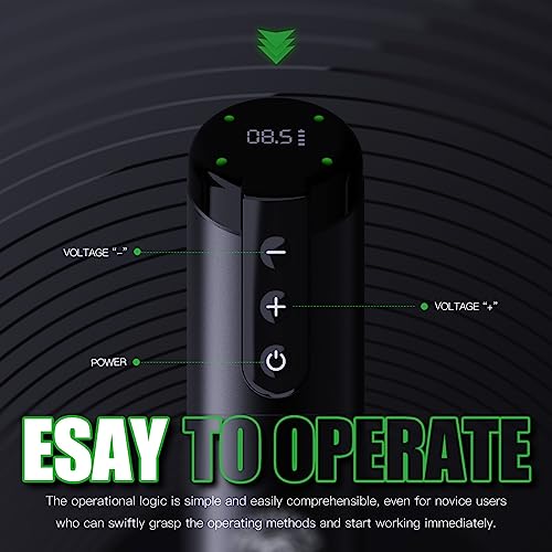 Dragonhawk X2 Wirelss Tattoo Pen Machine Gun, Practice Tattoo Pen for Beginner Play & Learn Tattooing - Image 5