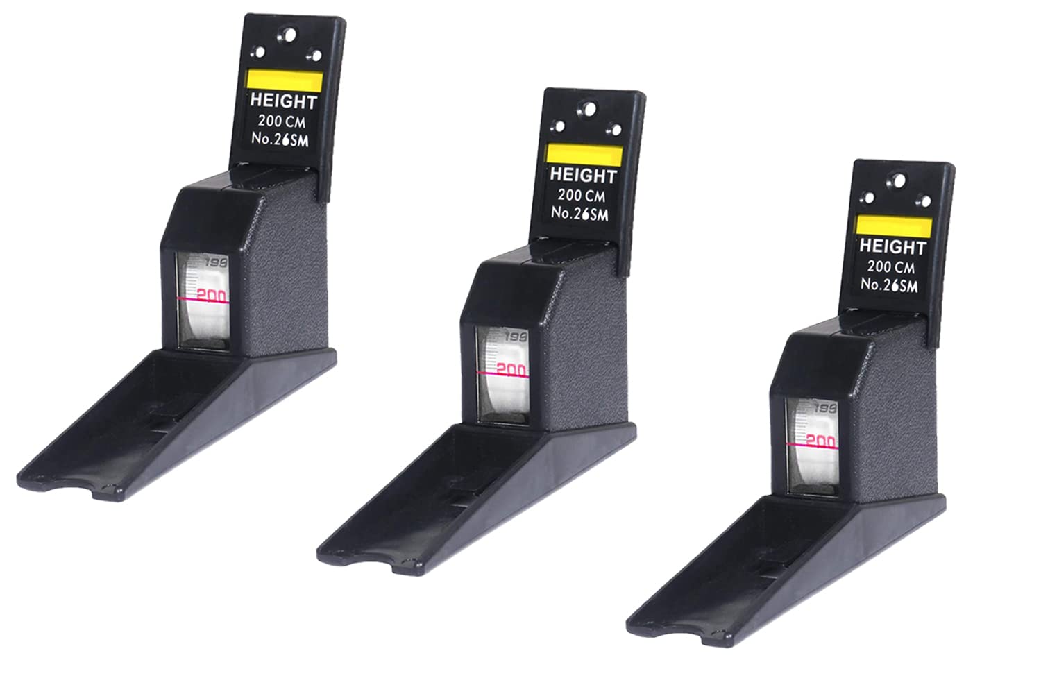 RB with RICH BELLS Wall Mounted Roll Ruler Height Tall Measuring Tape - 2M/200CM - 3 Pieces