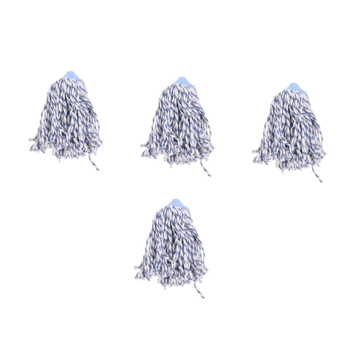 Healeved 4 Piezas Cepillos De Accesorios De Fregona De Limpieza Del Hogar Baño Trapeador a Vapor Recambio De Fregona Resistente Trapeador y Balde Reutilizable Manejar Fregar Mop El Plastico