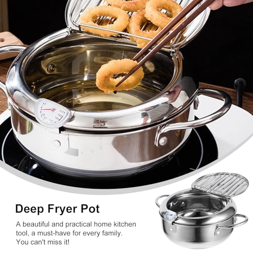 LABRIMP Compact Deep Fryer Pot - Japanese Style Non-Stick Frying Pan for Home Use with Enhanced Cooking Experience - Image 9
