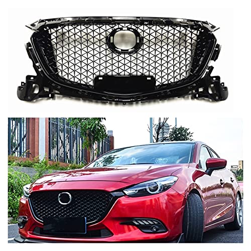 Parachoques delantero rejilla de panal para Mazda 3 2017-2018: protección y flujo de aire 2