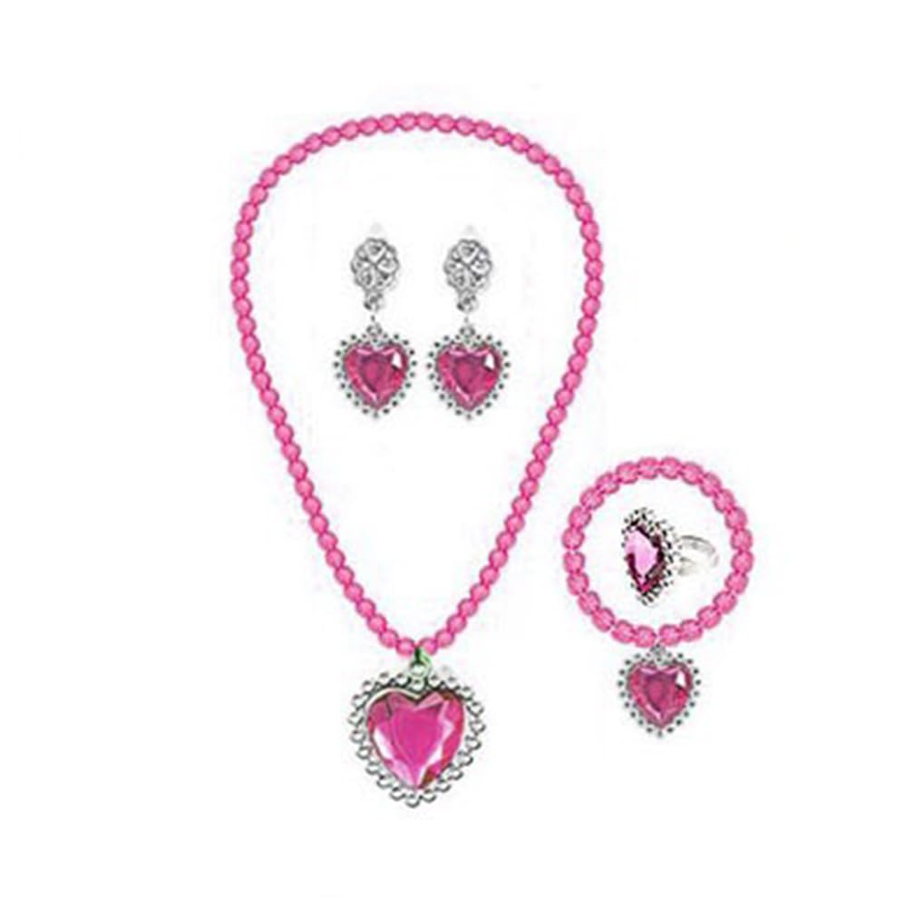 Disfraz de princesa Aurora, accesorios de disfraz para niñas, guantes de aurora, tiara, corona, collar, aretes, pulsera, anillo de princesa, Halloween, cosplay, accesorios de Navidad, juego de regalos 6