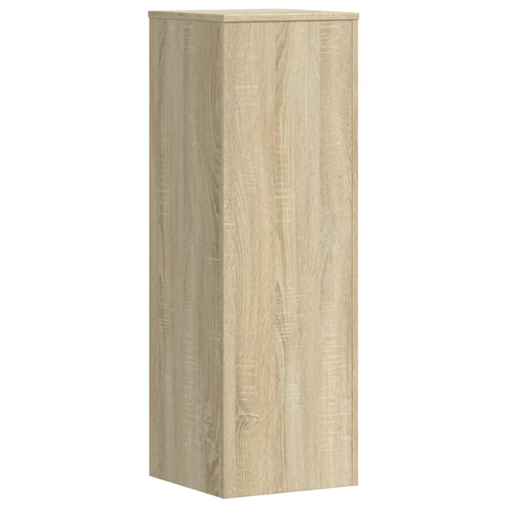 Lot de 2 supports pour plantes en chêne Sonoma 33 x 33 x 100 cm Matériau en bois Étagère à plantes, étagère à fleurs pour intérieur/extérieur, Support de fleurs pour jardin, salon, balcon