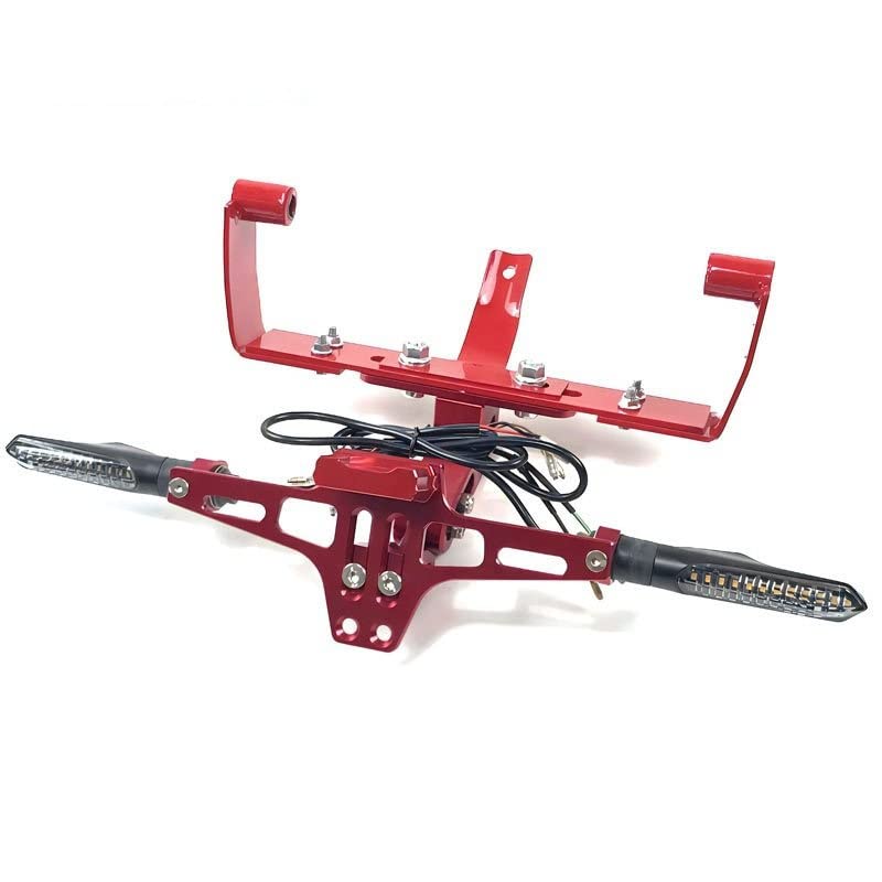 DABAUR Für Fit Italjet Dragster 200 / 250i / 125/400 Kennzeichenhalter Blinkerhalter Kennzeichenleuchte Für Italjet Dragster (Farbe : 3)