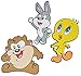 Produktbild Unbekannt 3 TLG. Set: 3-D Wandtattoo / Wandbild / Türschild - Baby Looney Tunes Tweety aus Moosgummi - Bugs Bunny Taz Wandsticker Wanddeko für Kinderzimmer Kind Kinder ..