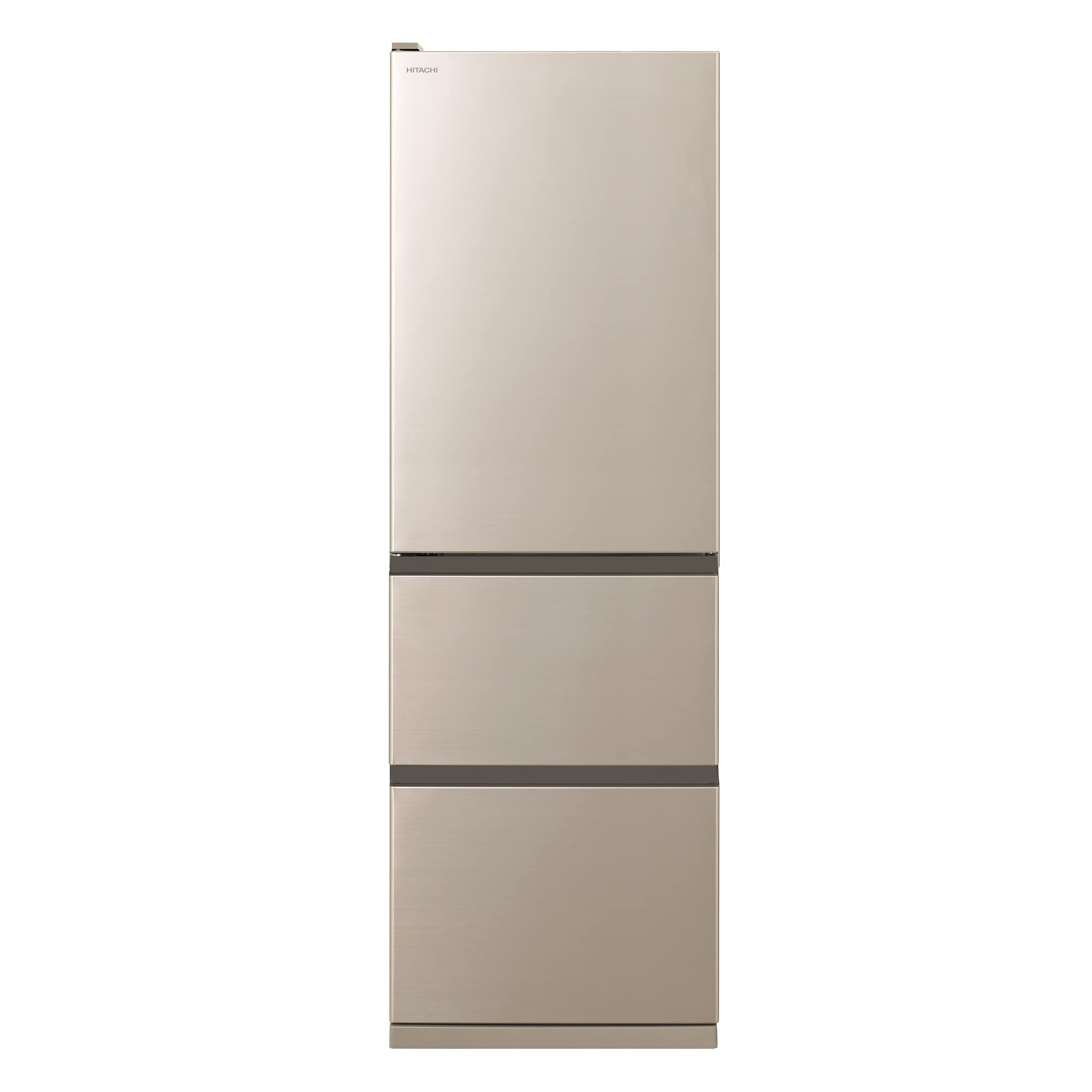 Amazon.co.jp: 日立 冷蔵庫 幅60cm 375L シャンパン R-V38NVL N 3ドア 