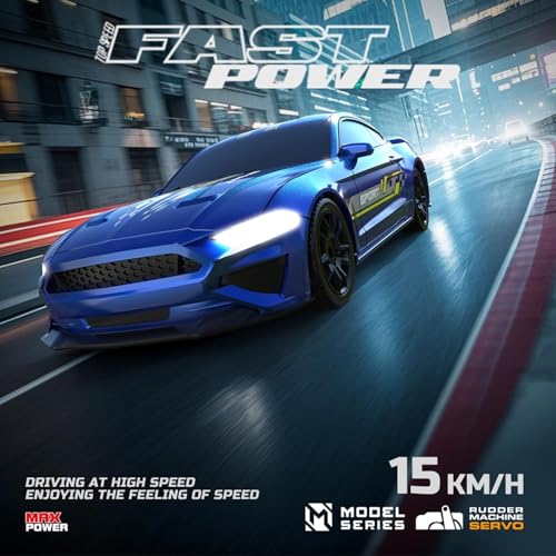 Image of Bestie toys Mini RC Drift Car with Gyro, 1 /43 Scale Remote Control Car High Speed Racing Micro Small with Full Proportional RTR 2.4GHz Remote 2 Tire Sets 8 Cones (Foord Mustanng Six Gen)