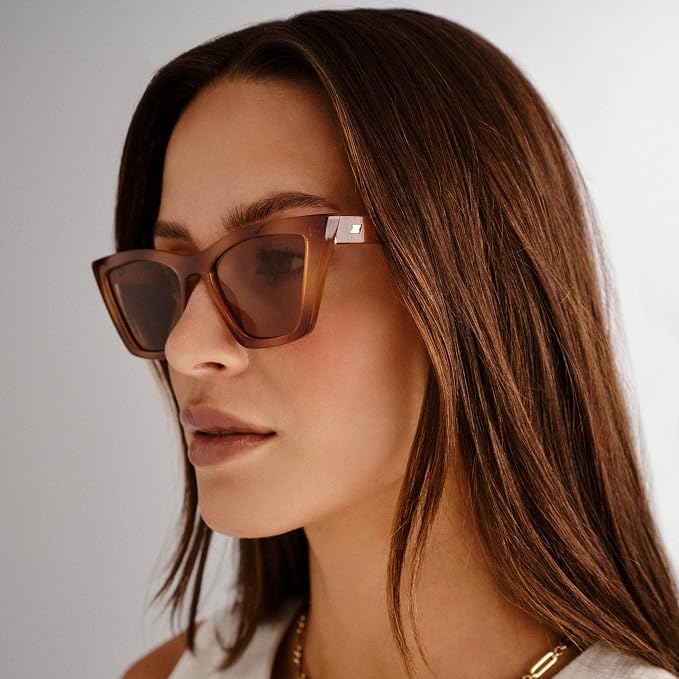 Image of Le Specs Velodrome Cat Eye Sunglasses for Women
