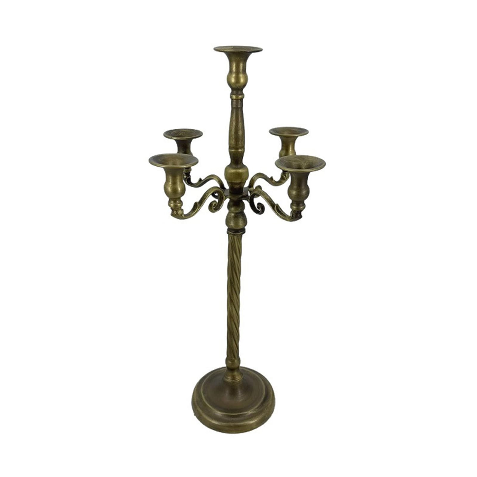 Decorative Stands Iron Taper Holders Candelabra Retro Candlestick for Wedding, Table Centerpieces Iron Taper
