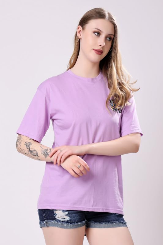 Image of London Hills Women's Cotton Blend Oversized Fit Oversized Tshirt | Oversized Tshirt - Pack of 2
