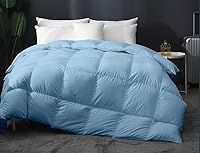 Vista 3 de Baffle Box - Edredón alternativo de plumón para todas las estaciones, tamaño matrimonial/queen, plisado, relleno de edredón alternativo con pestañas